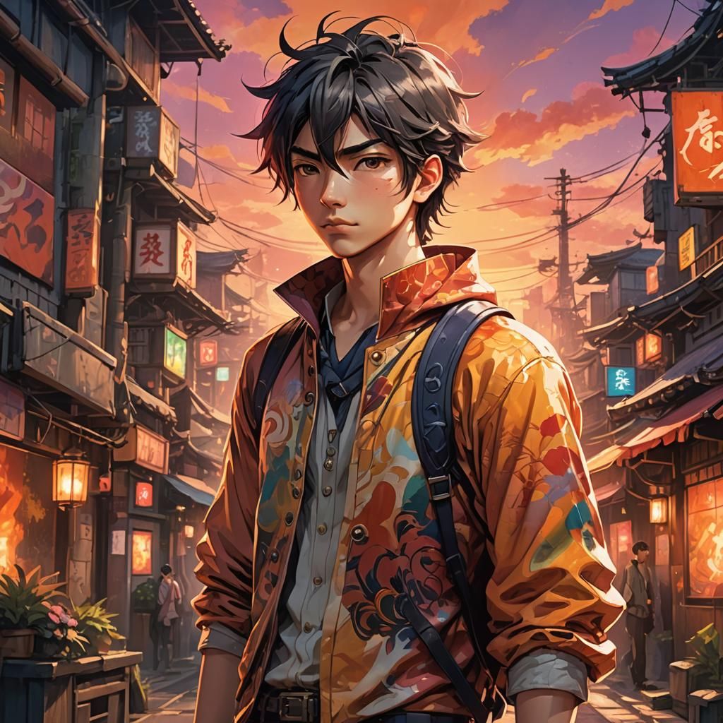 Fantasy Anime Character Concept Art