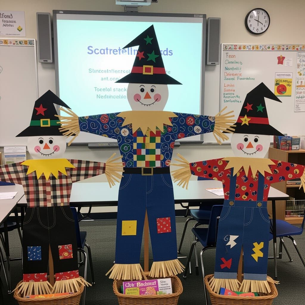 Scarecrows Attending School