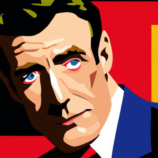 Pop Art Man in Lichtenstein Style