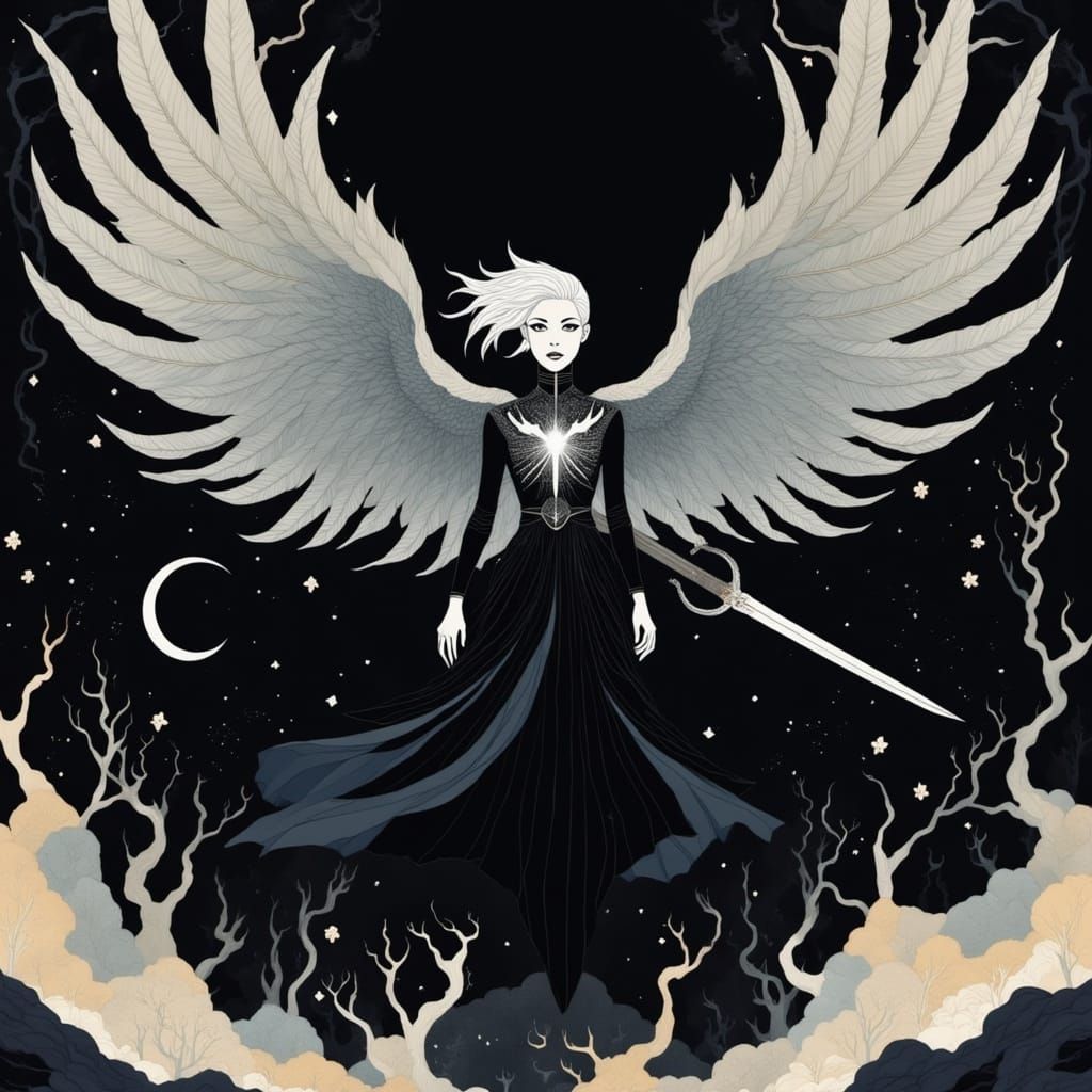 Storm Goddess Ascends in Cosmic Embers