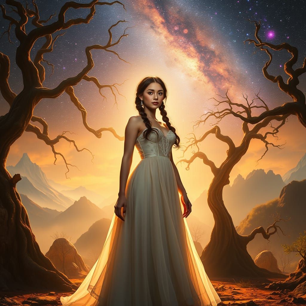 Enchanted Princess in a Dreamlike Realm