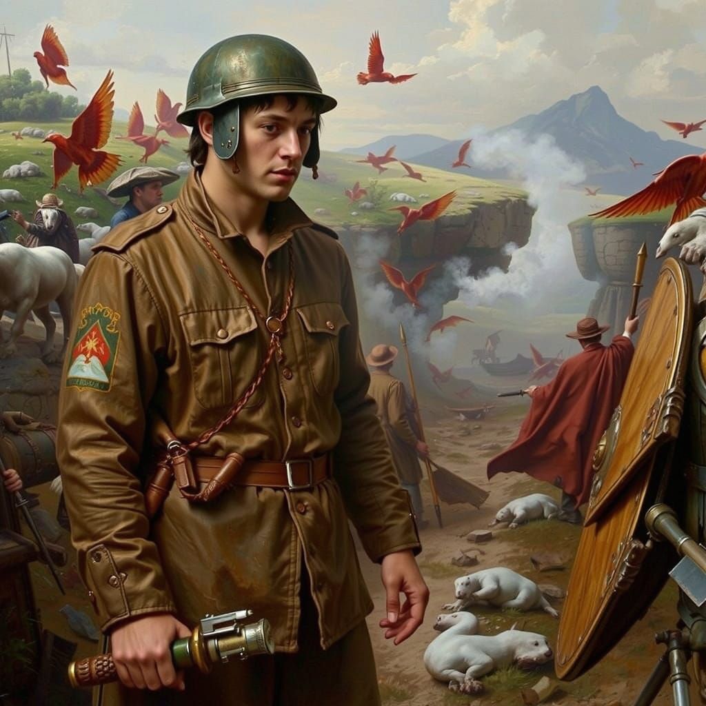 Abstract Swirling Red Forms