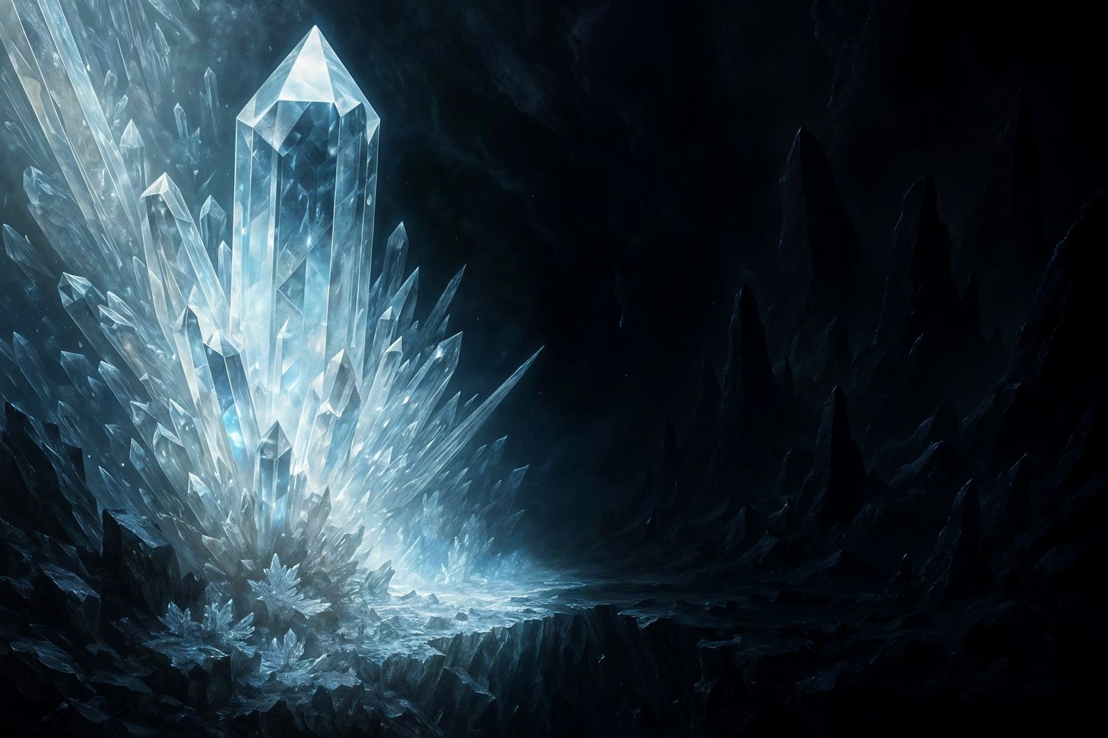 Crystal World Confronts Darkness as Digital Art