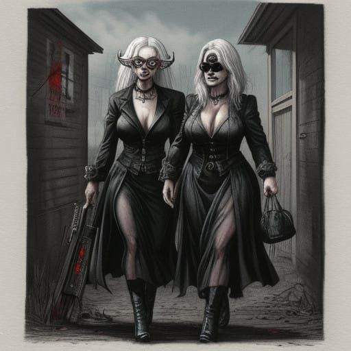 Ethereal Portraits of Women Descending into a Haunting Abyss