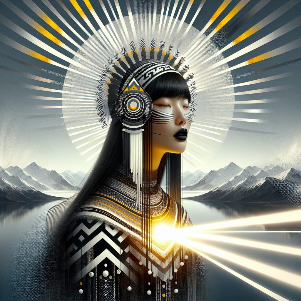 Ainu Goddess of the Sun in Radiant Glory