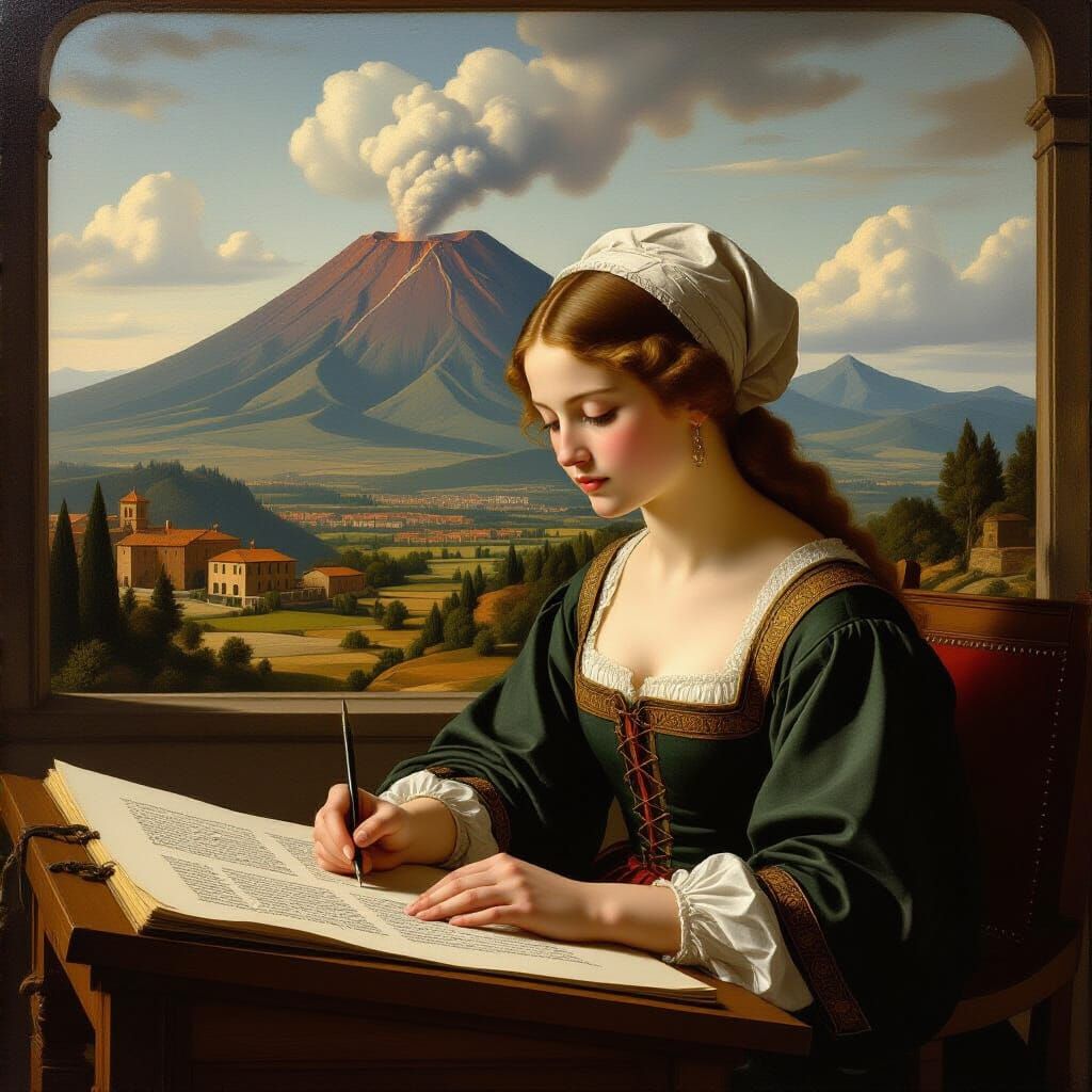 Medieval Scribe Captures Volcanic Eruption