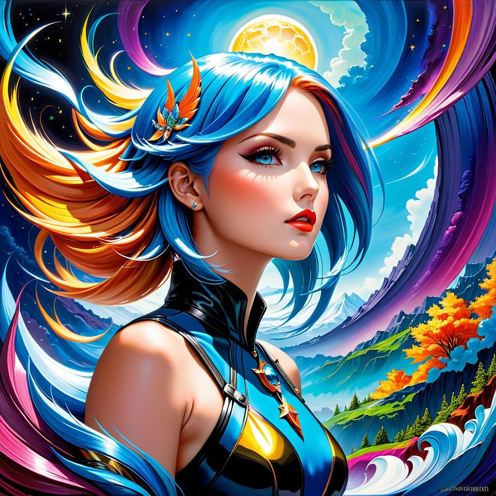 Breathtaking Mixed Media Painting with Amazing Depth