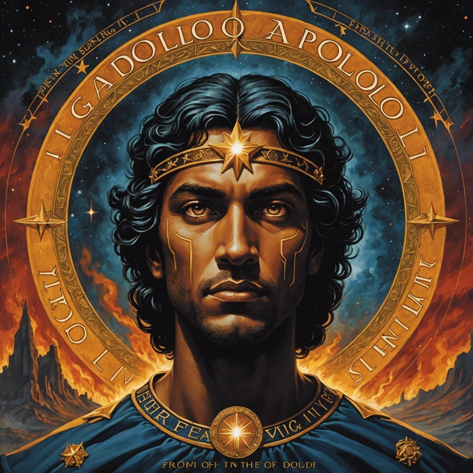 Surreal Burning Star Album Cover Art