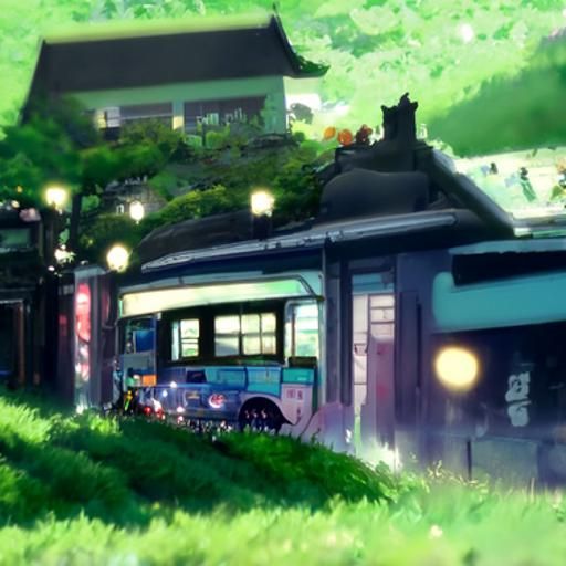 Anime Key Visual in Studio Ghibli Style