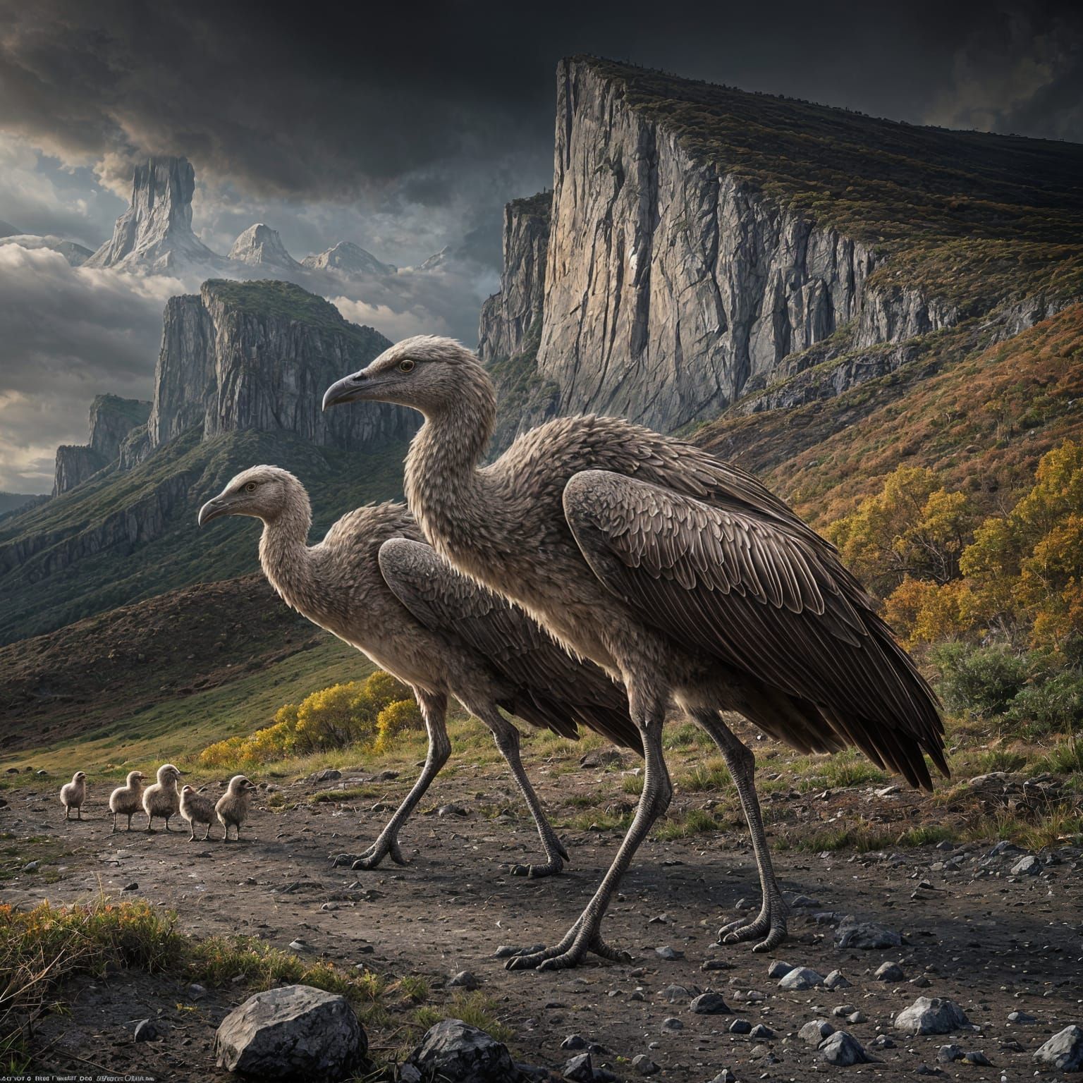 Epiropsis Search for Food in Barren Valley