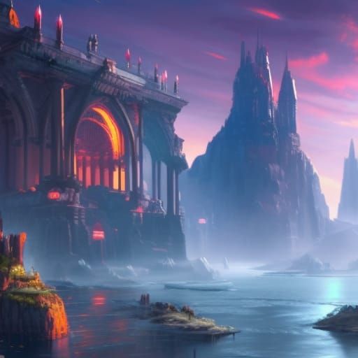 Sci-Fi Roman Empire Concept Art in Unreal Engine