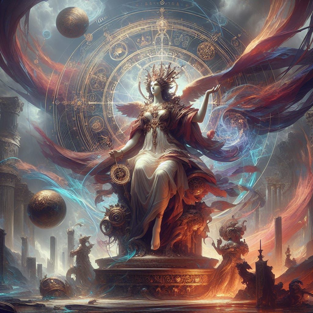 Minerva: Roman Goddess in High-Resolution Fantasy Art