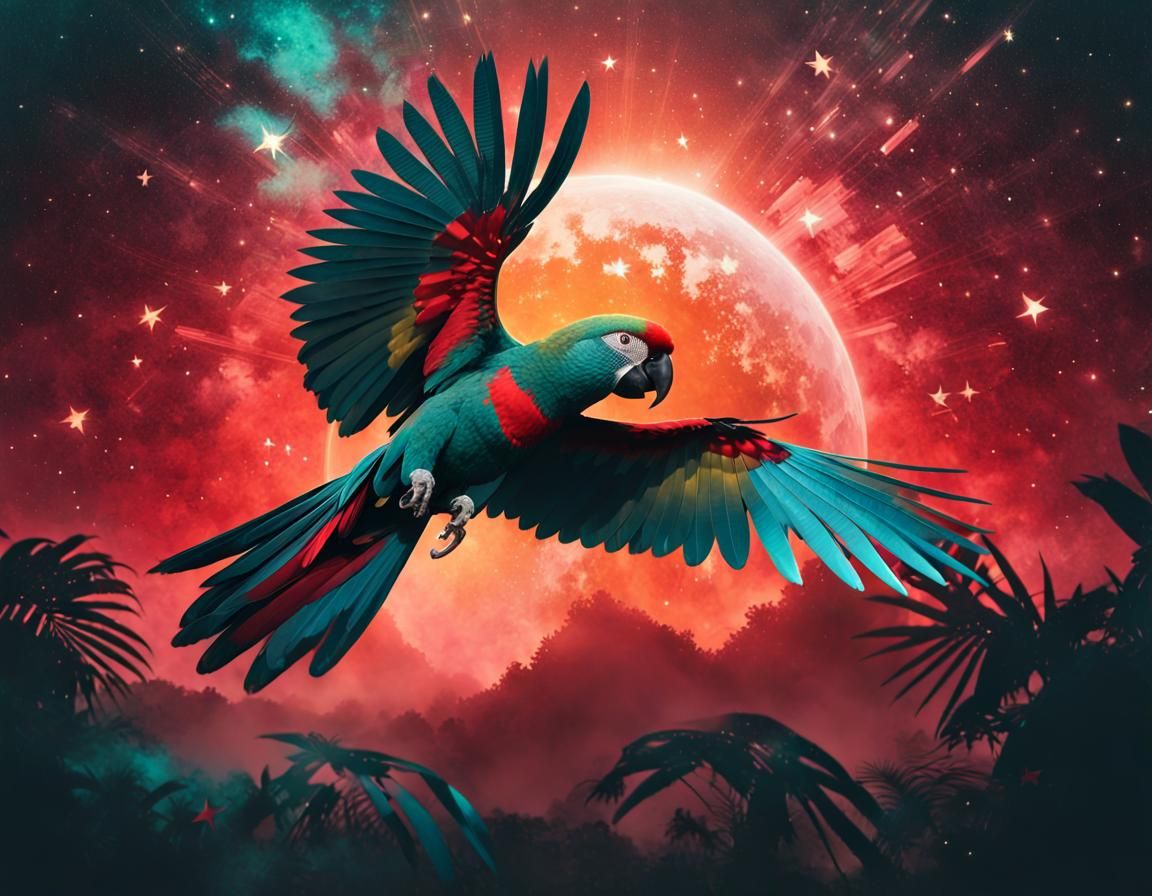 Redmoon Parrot Flight