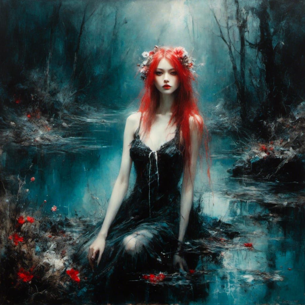 Gothic Fairy Portrait by Magic Lake