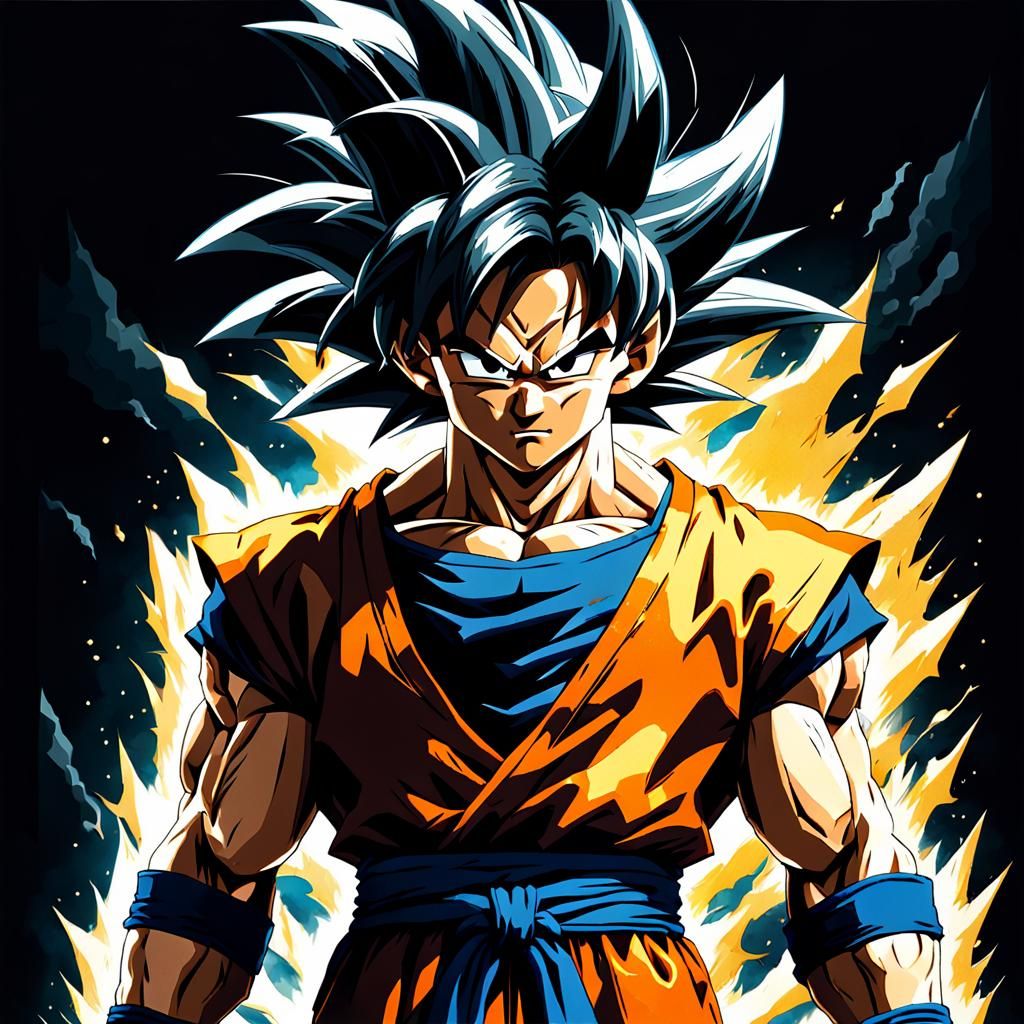 Goku's New Transformation in Anime Style