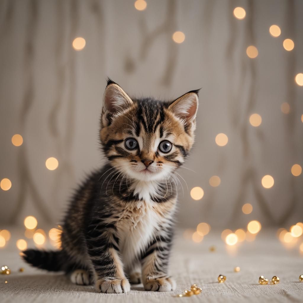 Kitten Captured with Professional Photography Techniques