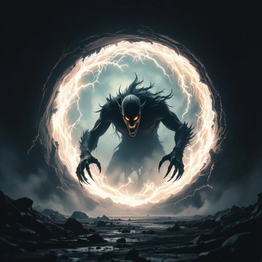 Terrifying Skinwalker Emerges From Ethereal Portal