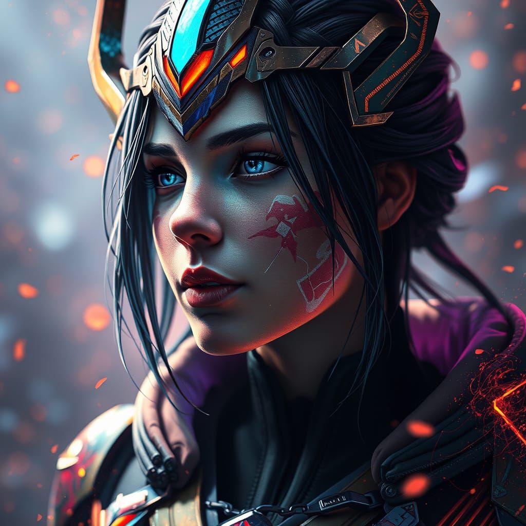 Nova Portrait in Auronaschka-verse, Concept Art Style