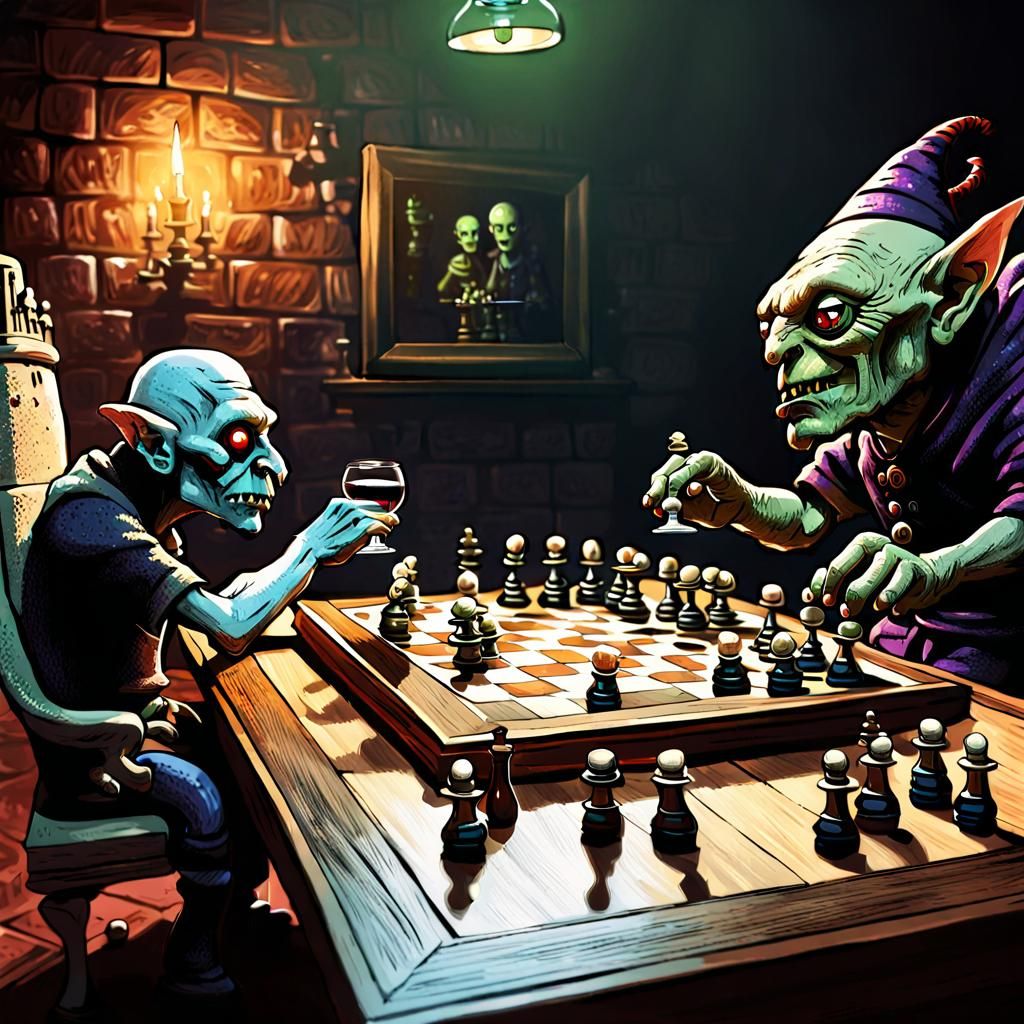 Goblins and Imps Play Chess with Humans