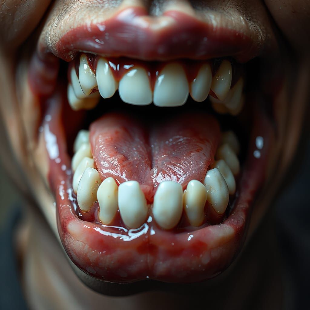 Surreal Toes and Teeth Composition