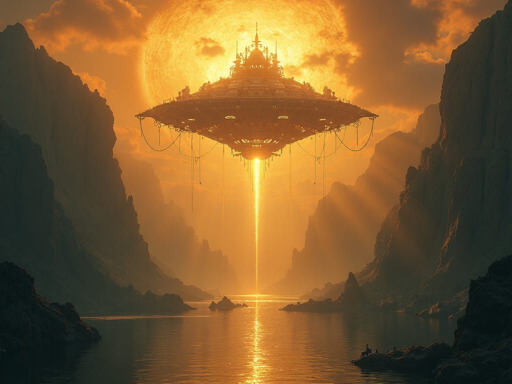 The Reverendmothership Descends Towards Underwater Rebels