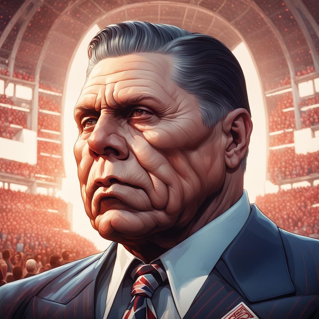 Jimmy Hoffa Portrait at Giants Stadium