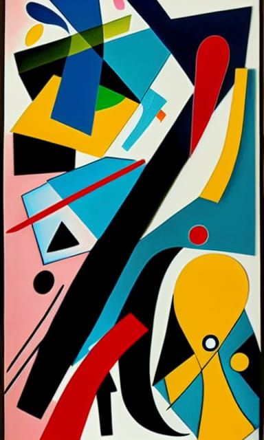 Surreal Matrix Blend: Goya, Kandinsky, Arp