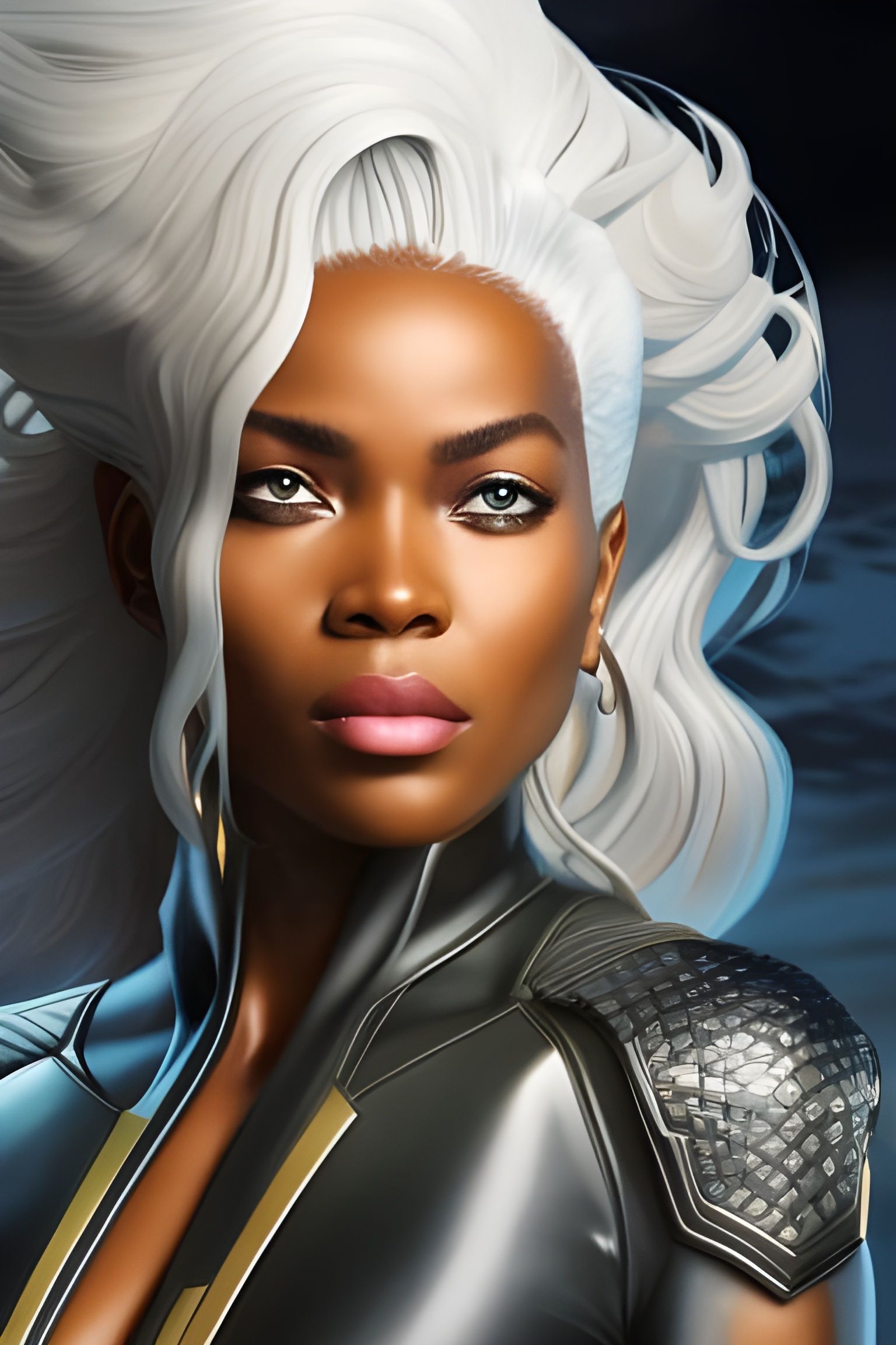 Marvel's Storm: Hyperdetailed Photographic Portrait