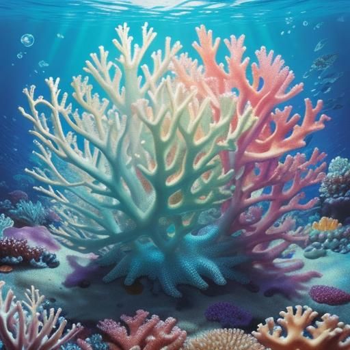 Cutepunk Baby Starfish on Coral Reef