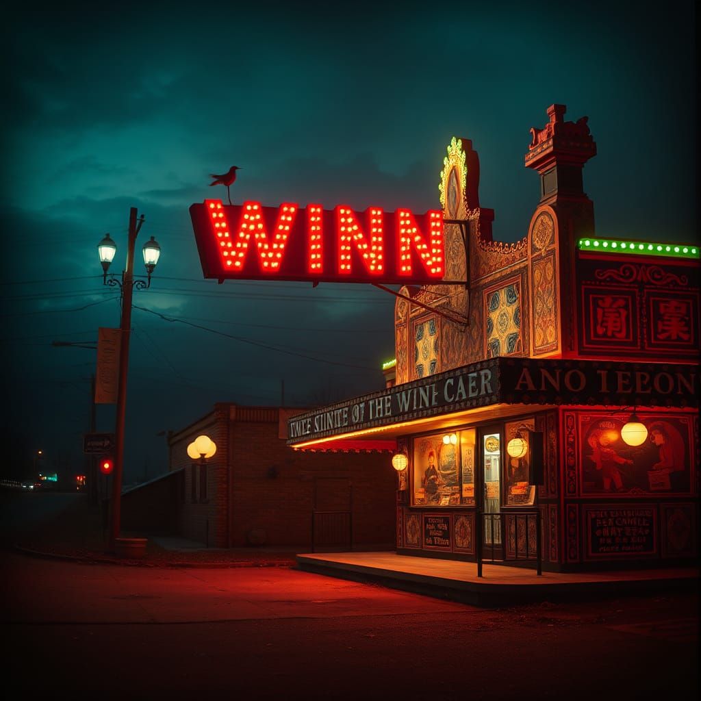 Dreamy Folk Art Photograph with Vibrant Colors