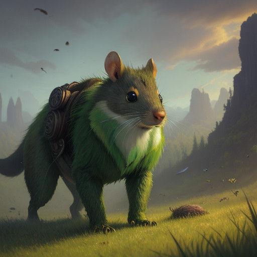 Whimsical Herbacrite Forager in Emerald Meadow