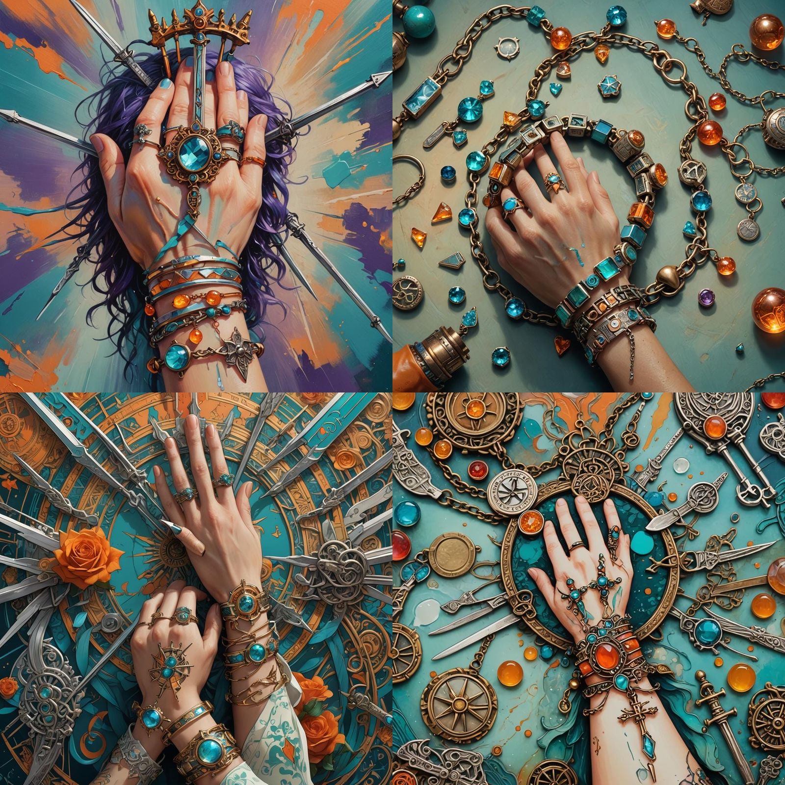 Mementos of Love and Loss: Tarot Card Bracelet