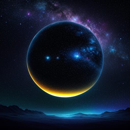 Vibrant Stardust in Dark Blue Galaxy: 4K