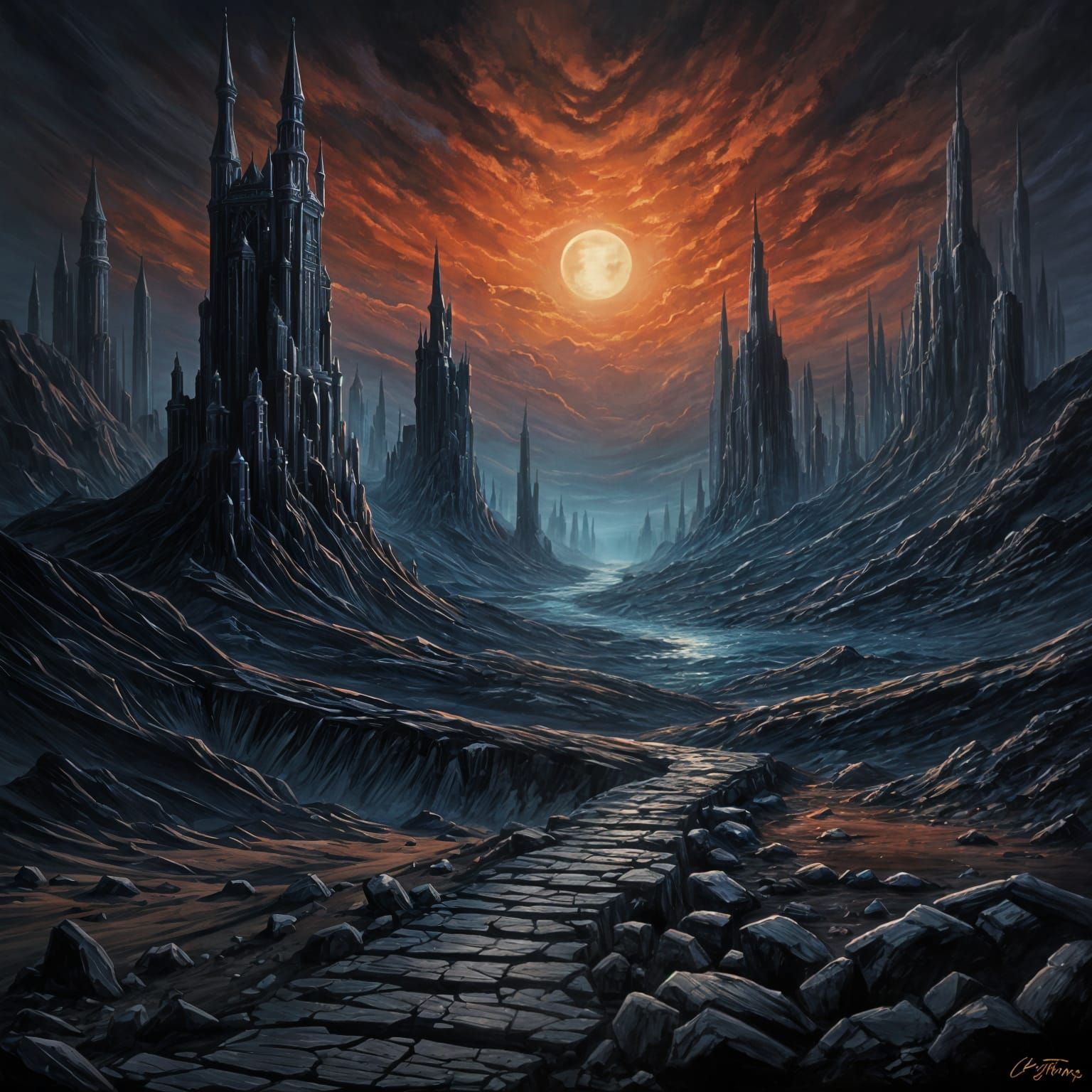 Blue Shimmering Path Unveiled