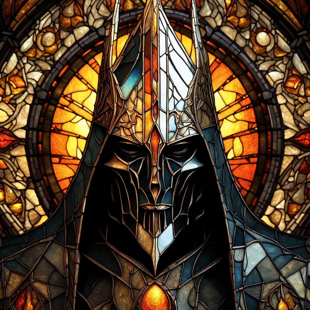 Medieval Stained-Glass Witch King of Angmar