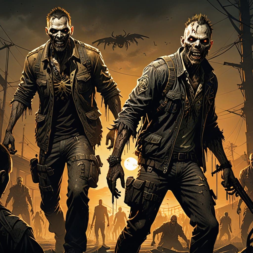 Dying Light Night Hunter Zombie in Midnight Dread