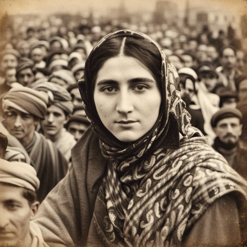 Vintage Photograph: Solitude in 1900s Kurdistan