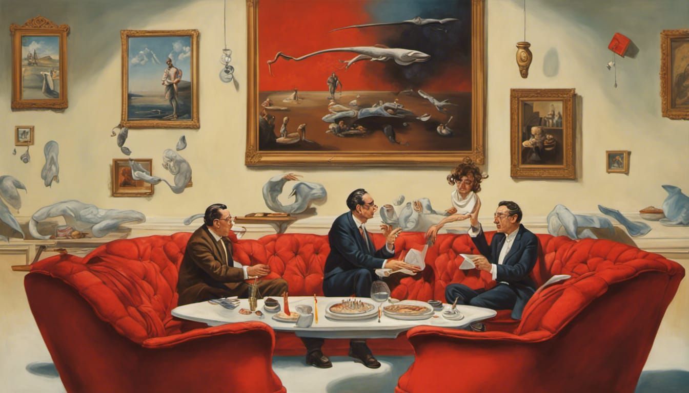 Surrealist Teacher's Lounge Birthday in Dali Style