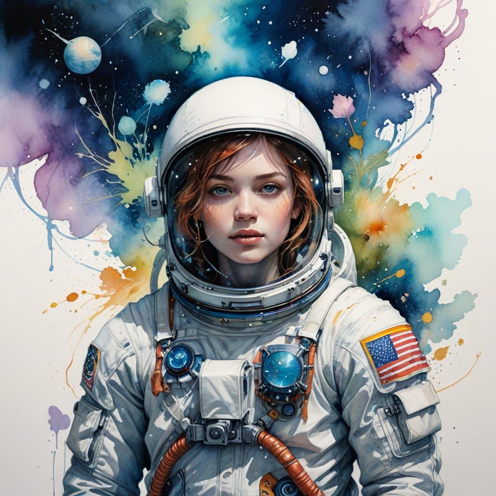 Astronaut in Ethereal Harmony