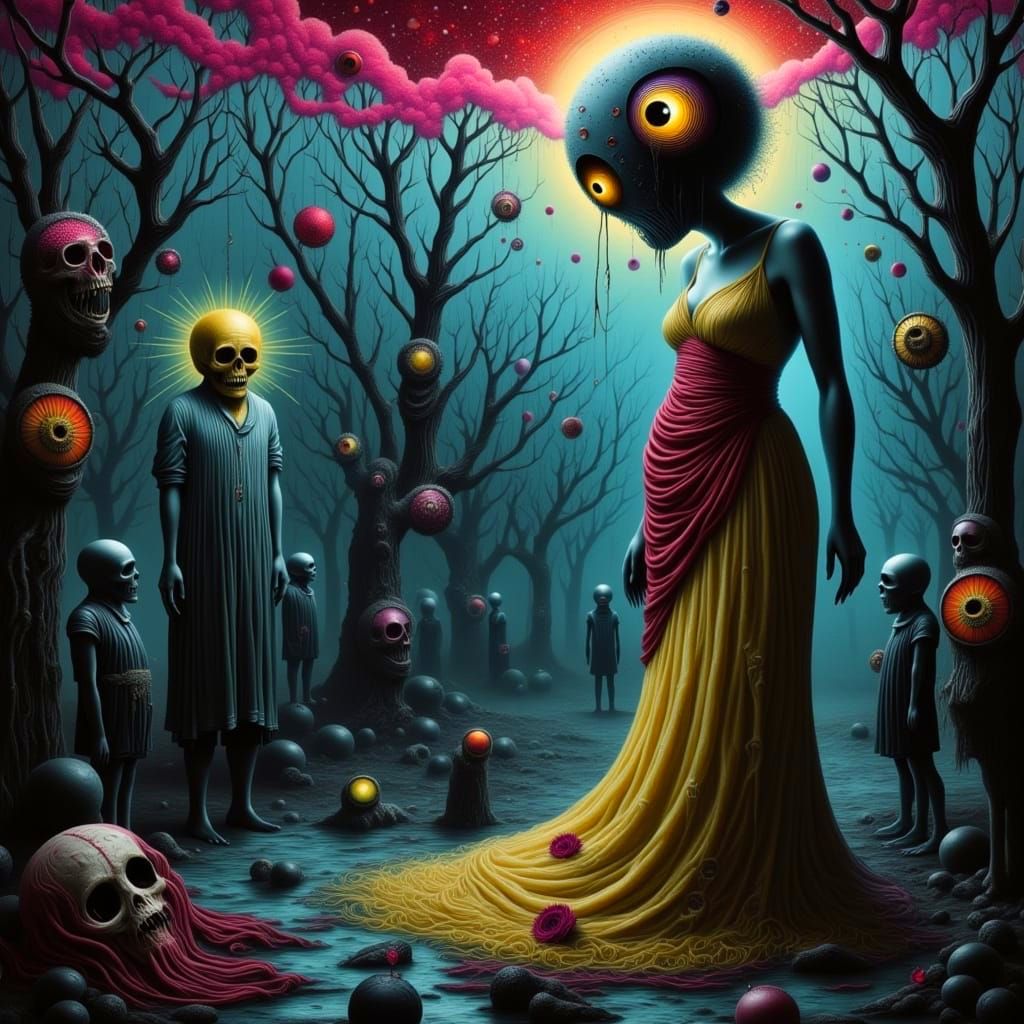 Gothic Hyperrealistic Surrealism in a Dystopian World