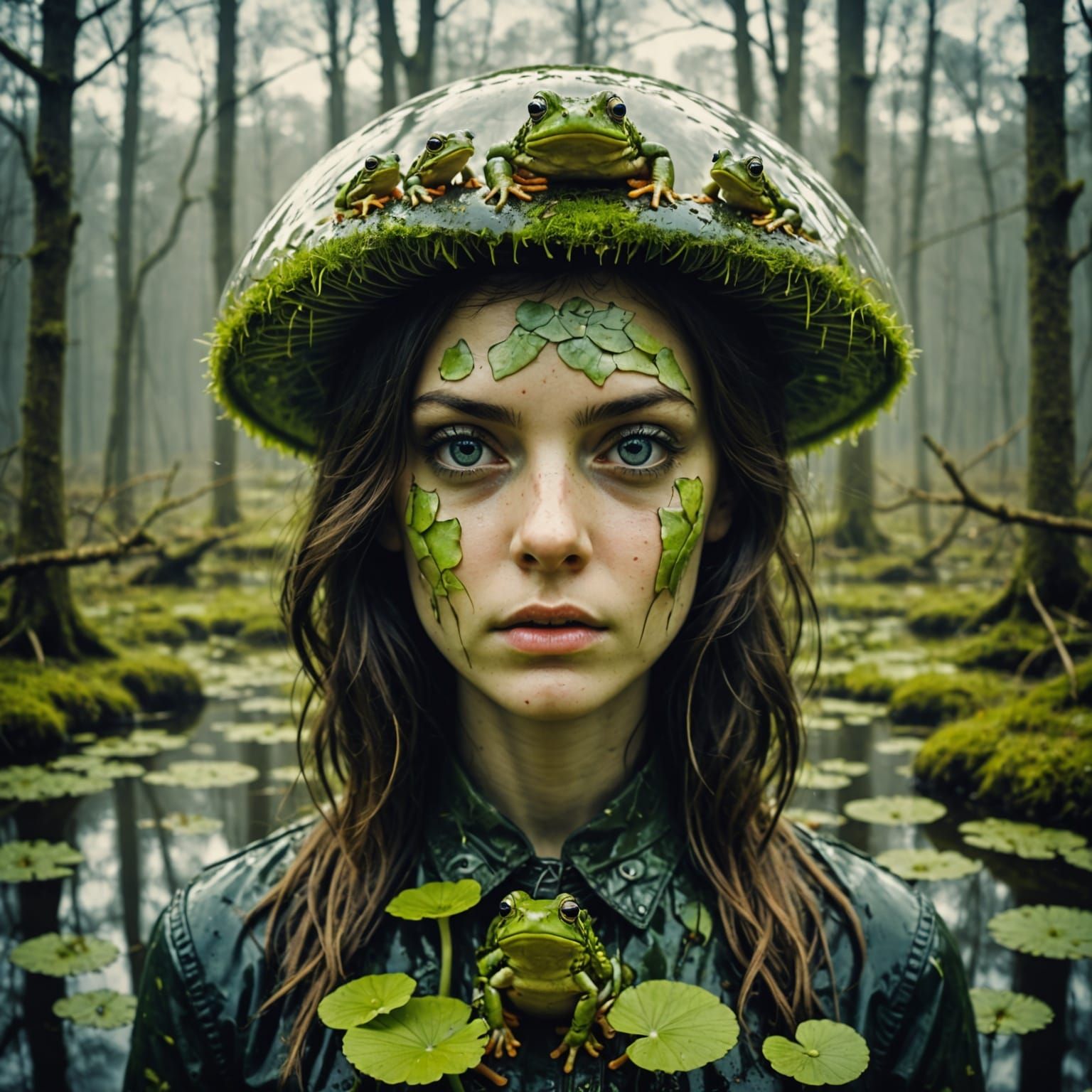 Mysterious Vodyanoi Longs for Flight in Fantasy Swamp