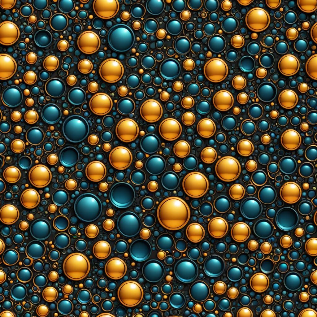 Metallic Bubbly soda spill