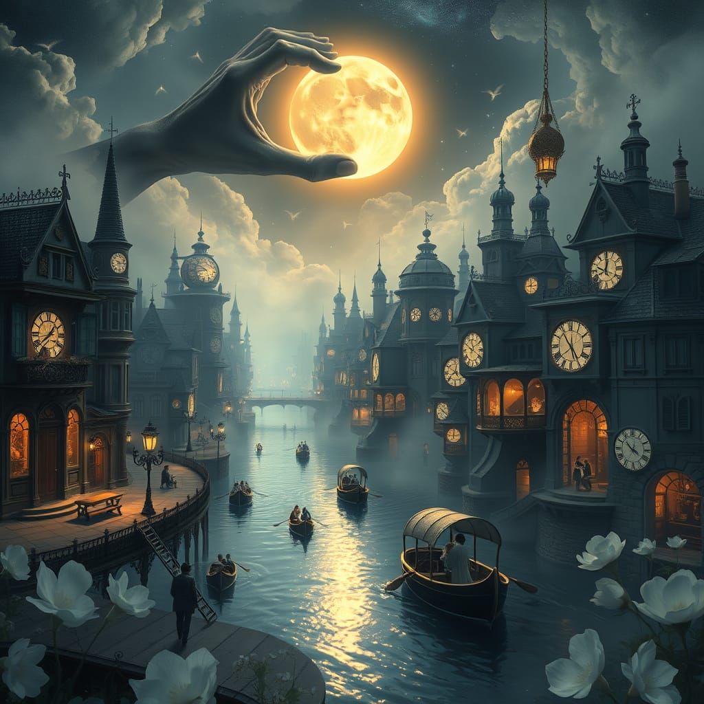 Dreamscapes of Chronos: A Celestial Metropolis