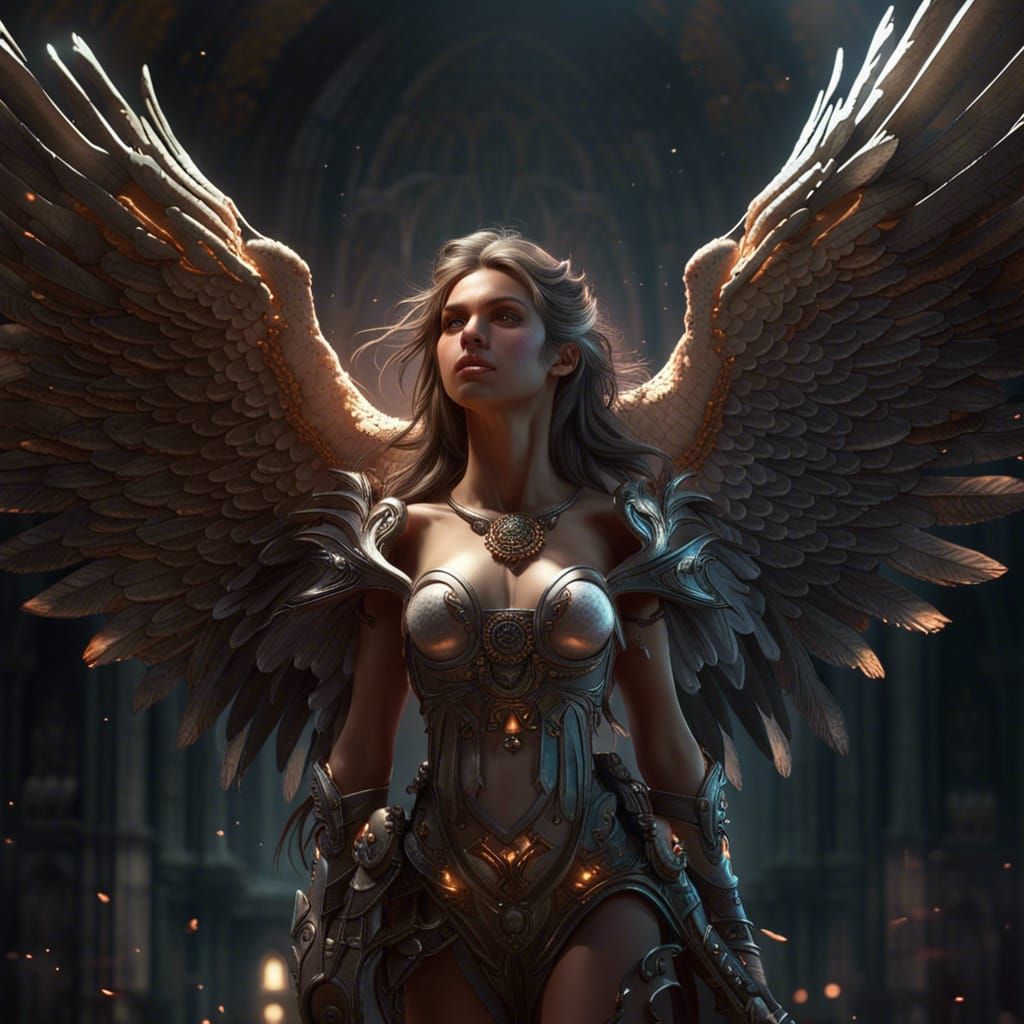 Beautiful female angel.