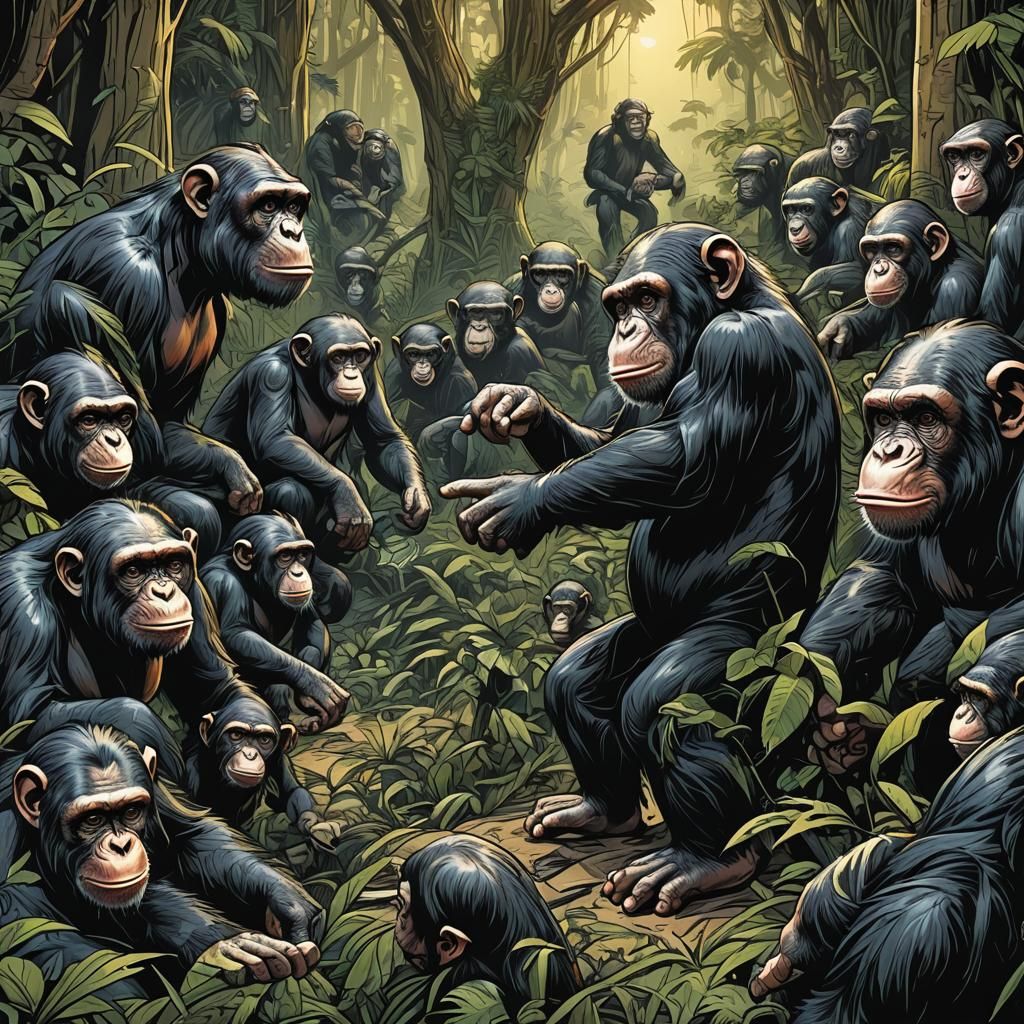 A chimpanzee choosing between right and wrong