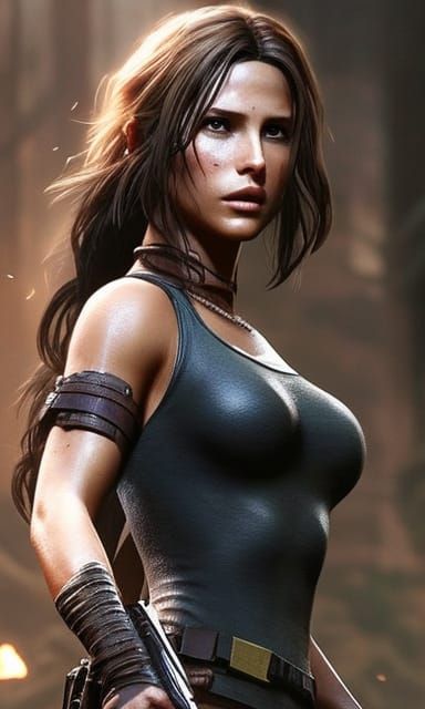 Millie Bobby Brown as Lara Croft 220