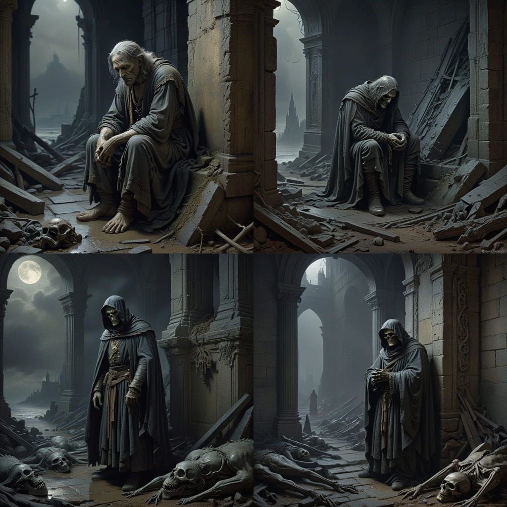 Melancholic Dark Fantasy in a Cyberpunk Aesthetic