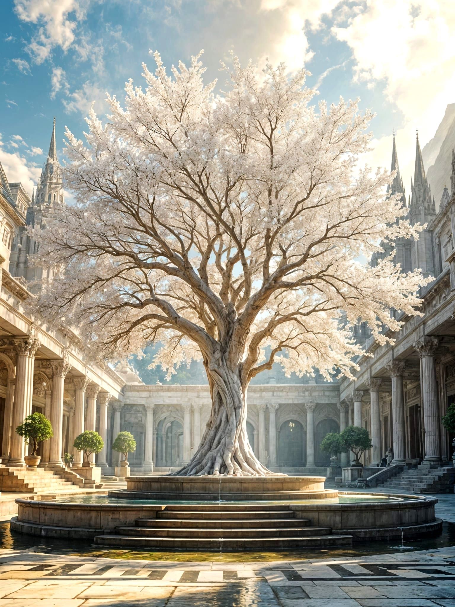 White Tree of Gondor in Full Bloom