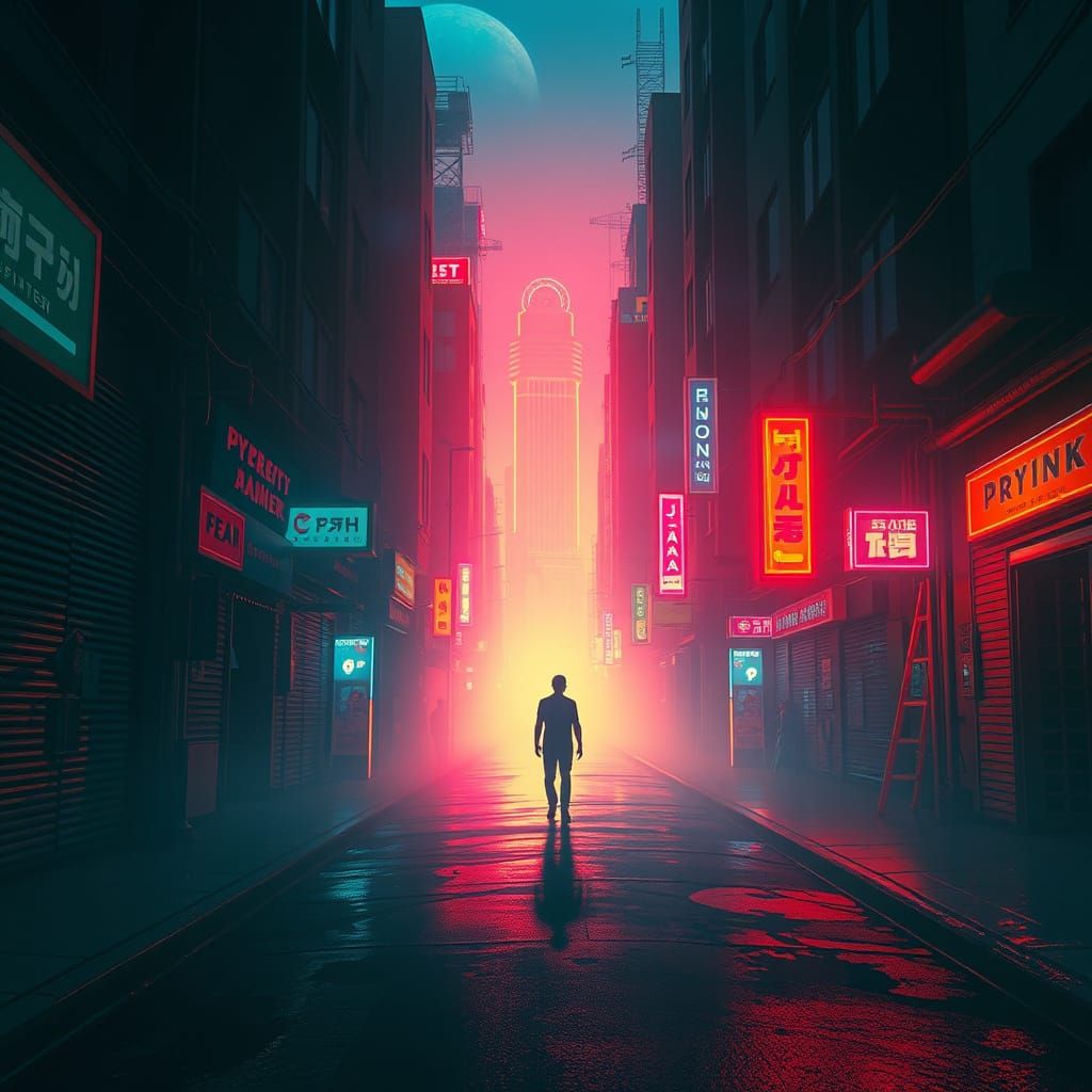 The path from Darkness to the Light, Cyberpunk - trist as trist can...