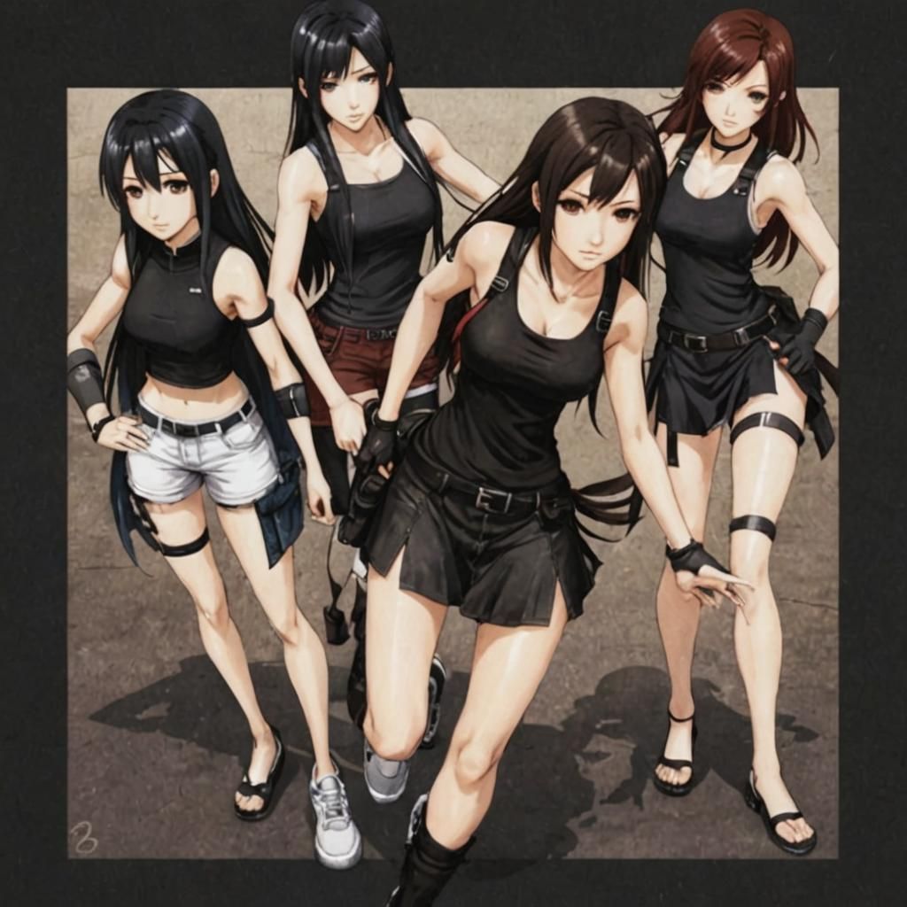 Anime Girls: Brunette Characters in Digital Art